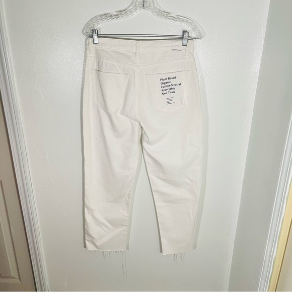 NWT Boyish Tommy High-Rise White Rigid Straight Leg Denim Distressed Waist 28 - Picture 6 of 13